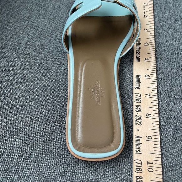 Hermes Oran Rare Baby Blue Sandals size 40 - Picture 15 of 16